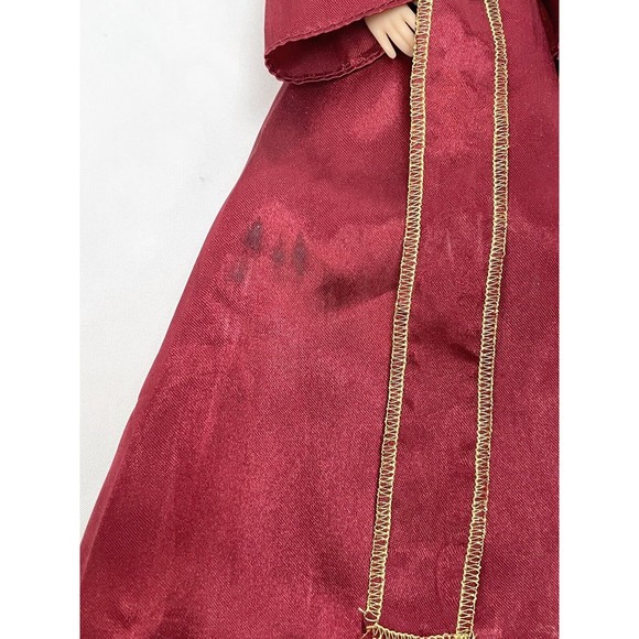 Disney Tangled Mother Gothel Doll Red Dress Jointed 12” Villian Posable FLAWS - Picture 2 of 9